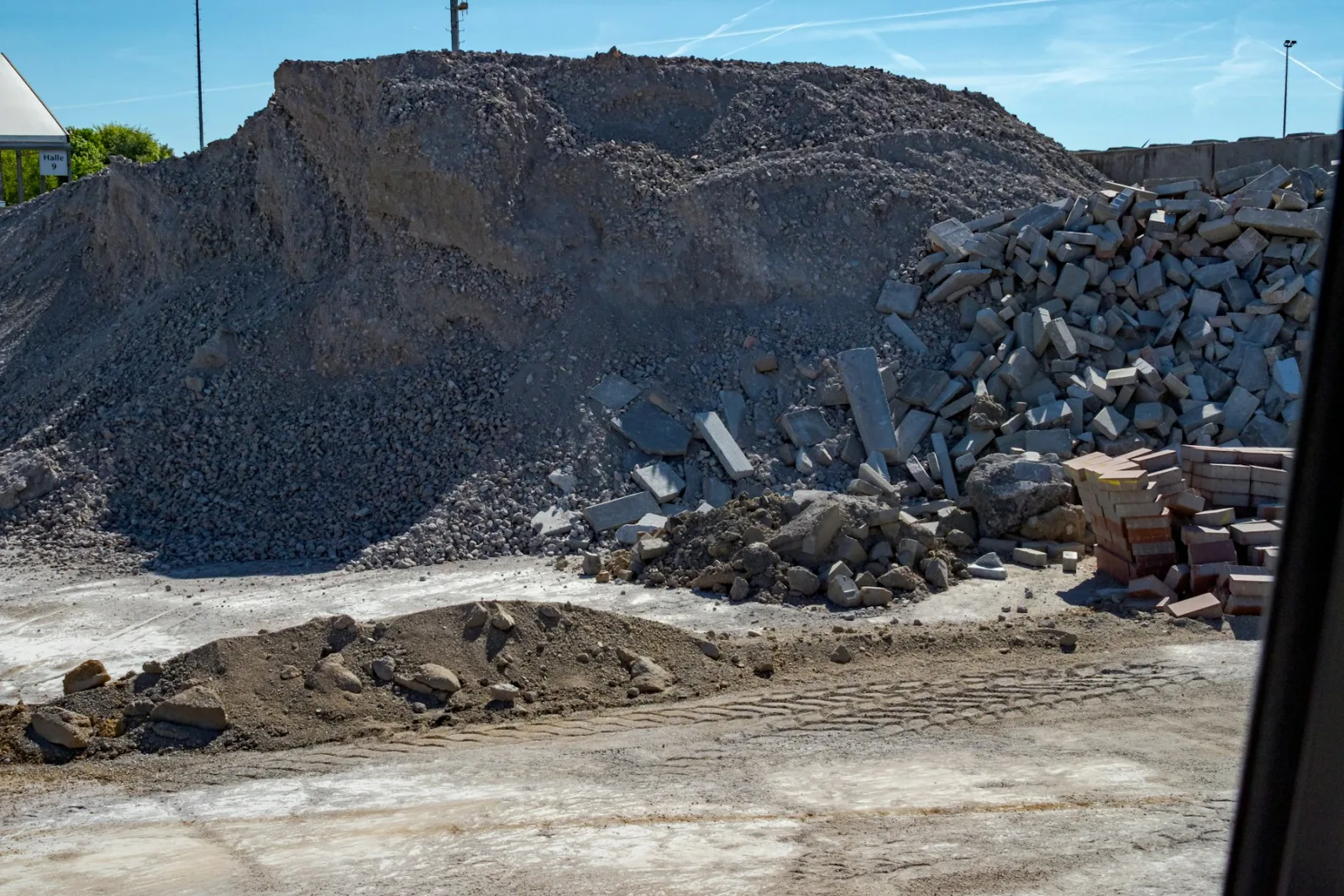 Sortierter mineralischer Bauschutt