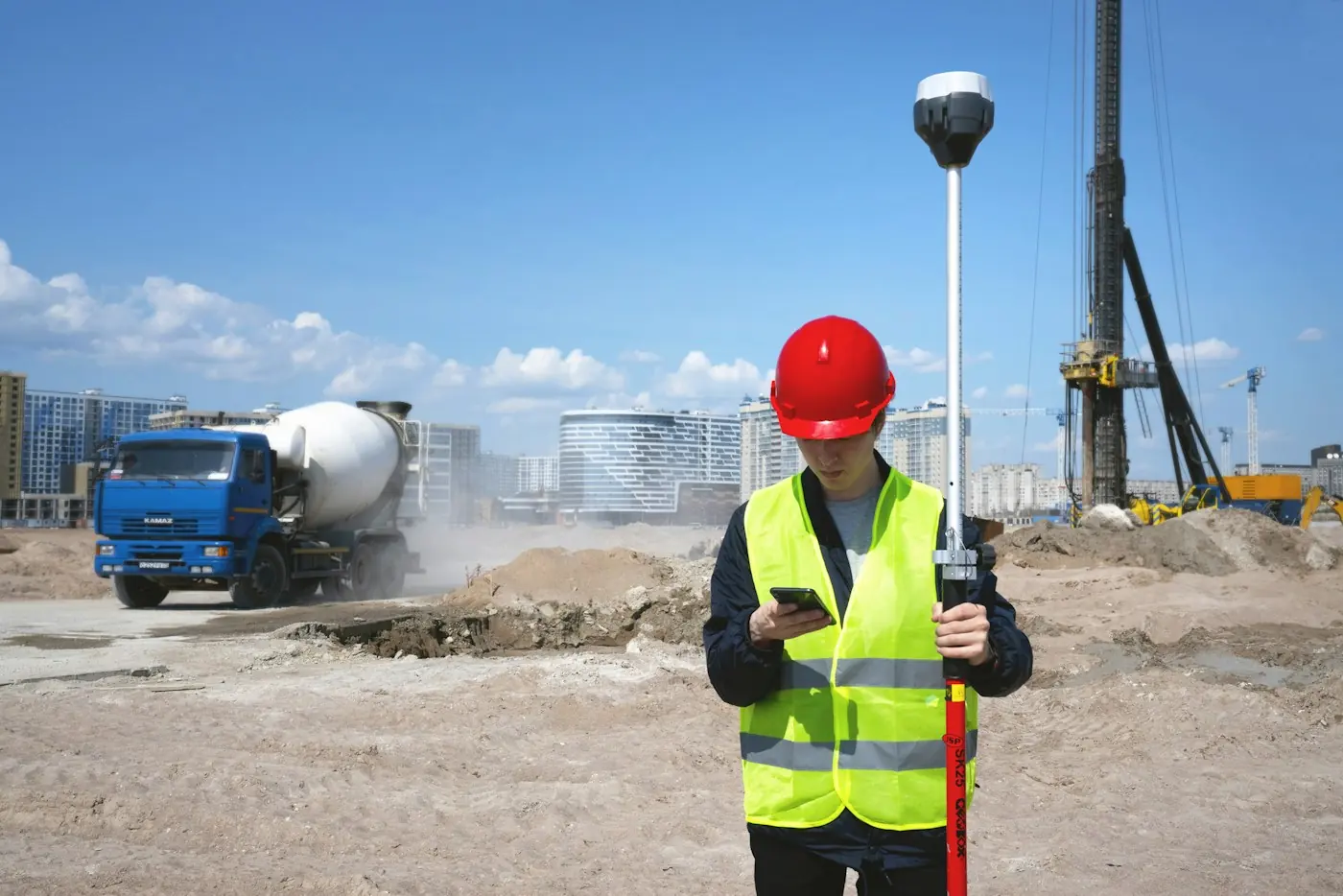 Horizontalbohrung: Arbeiten auf der Baustelle