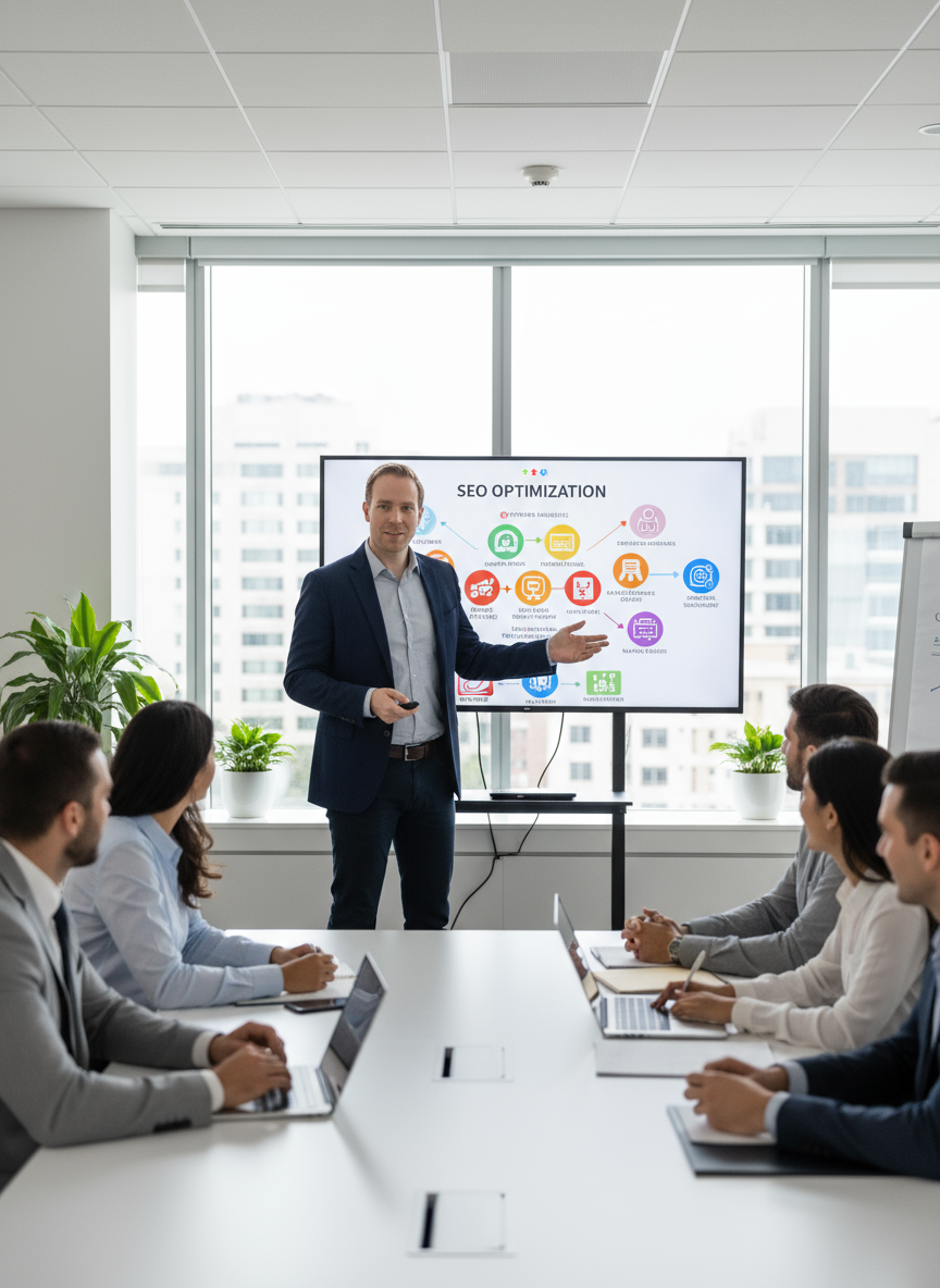 Tim erklärt SEO Optimierung