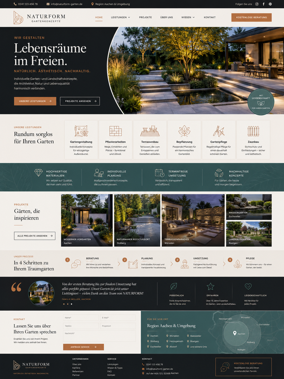 Elegantes Gartenkonzept für Ihr Zuhause