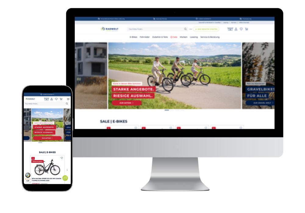 Onlineshop für E-Bikes