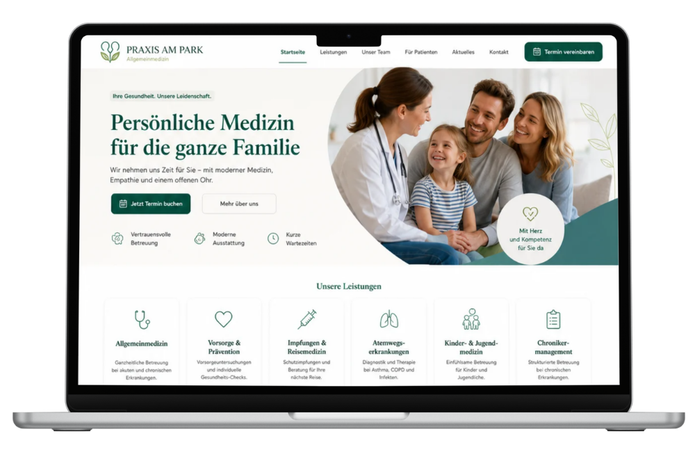 Webdesign Referenz Praxis