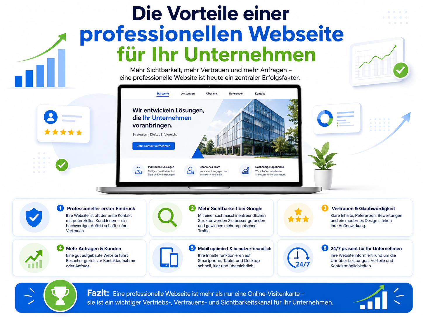 Ein seriöser Auftritt, der Vertrauen schafft