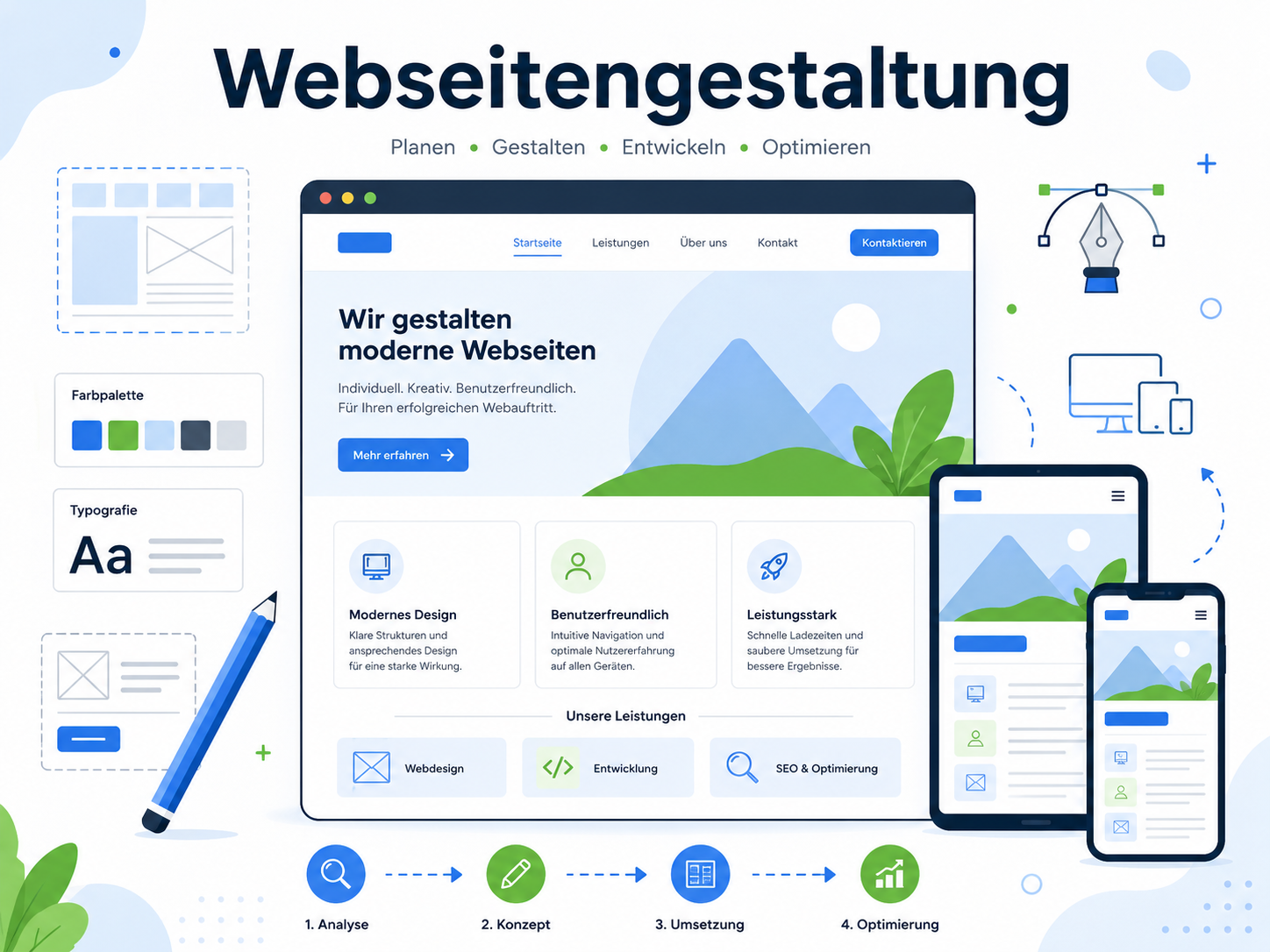Webseitengestaltung – Prozess und Gestaltung
