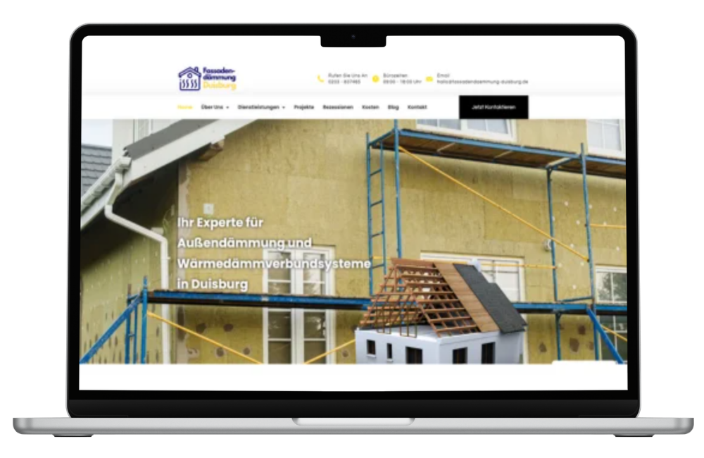 Webdesign Referenz Fassadenbau