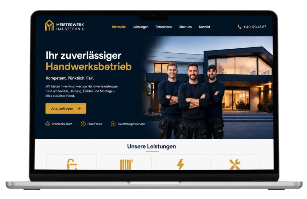 Webdesign Referenz Handwerker