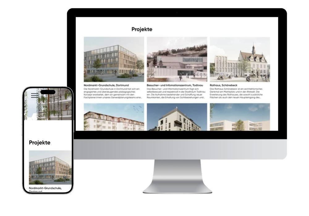 Website für Architekturbüro