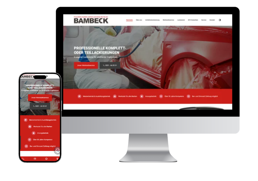 Website für Autowerkstatt