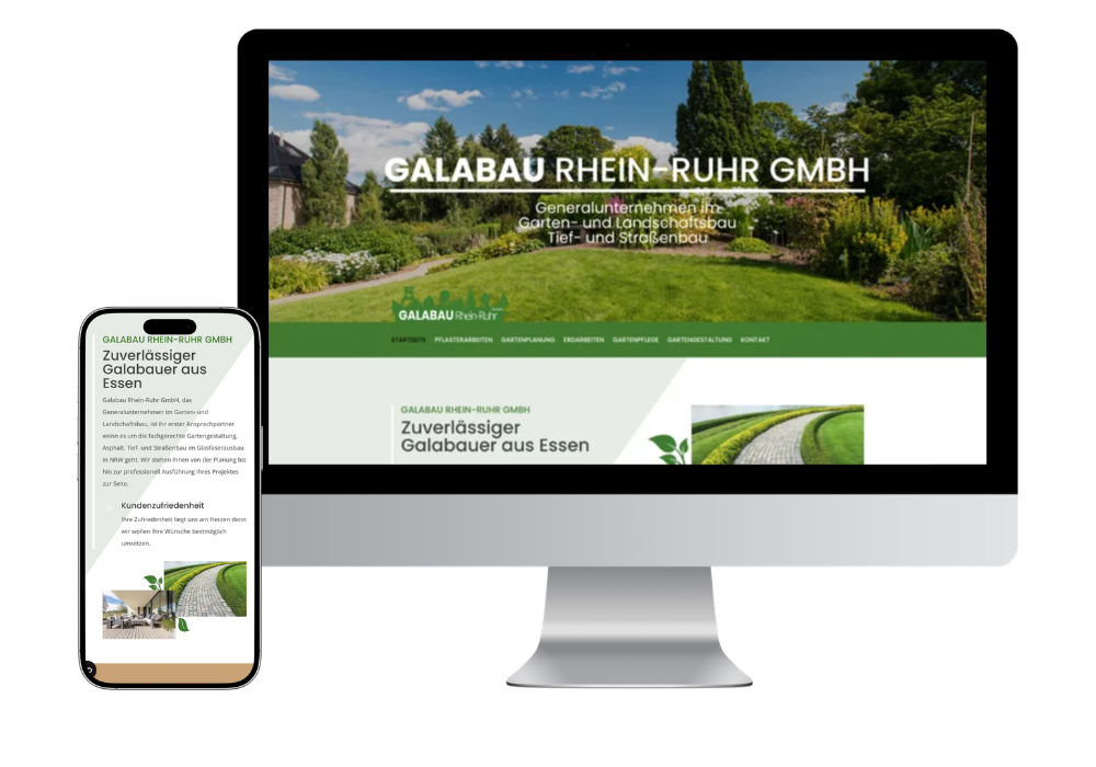 Website für Garten- und Landschaftsbau