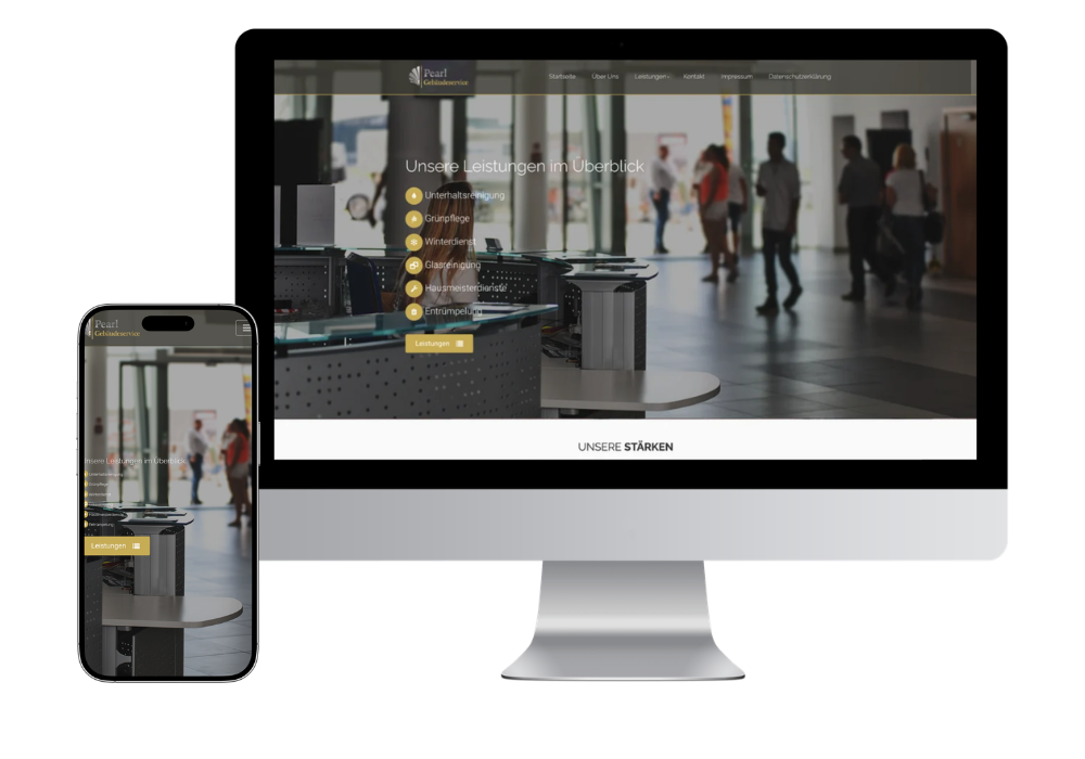 Website für Gebäudereinigung