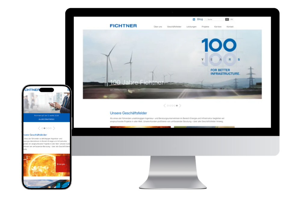Website für Ingenieurunternehmen