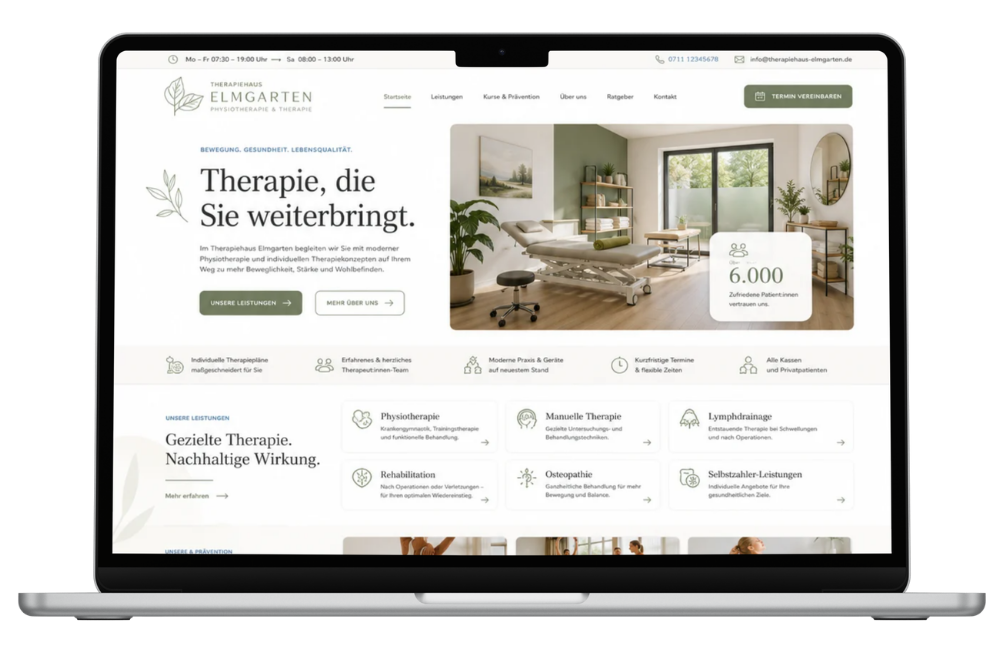 Webdesign Referenz Therapie