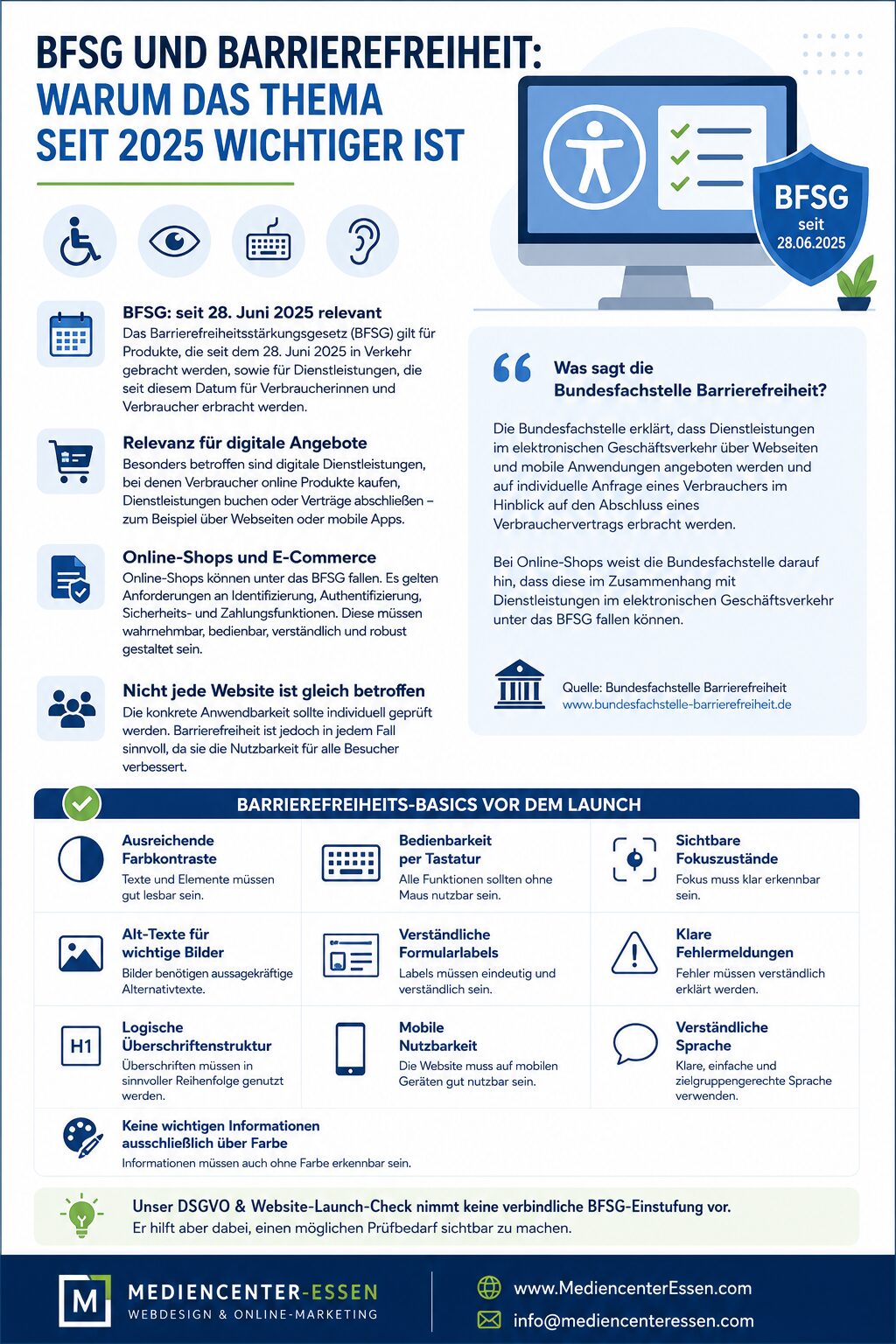 BFSG und Barrierefreiheit- Wichtige Infos