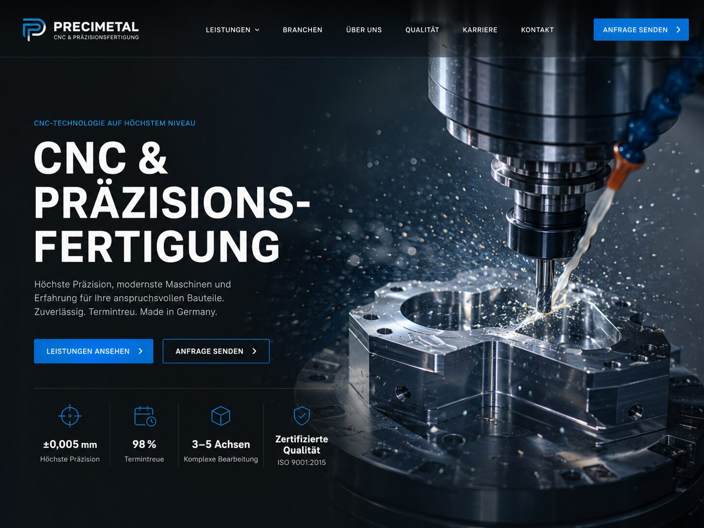 CNC Präzision in modernem Design