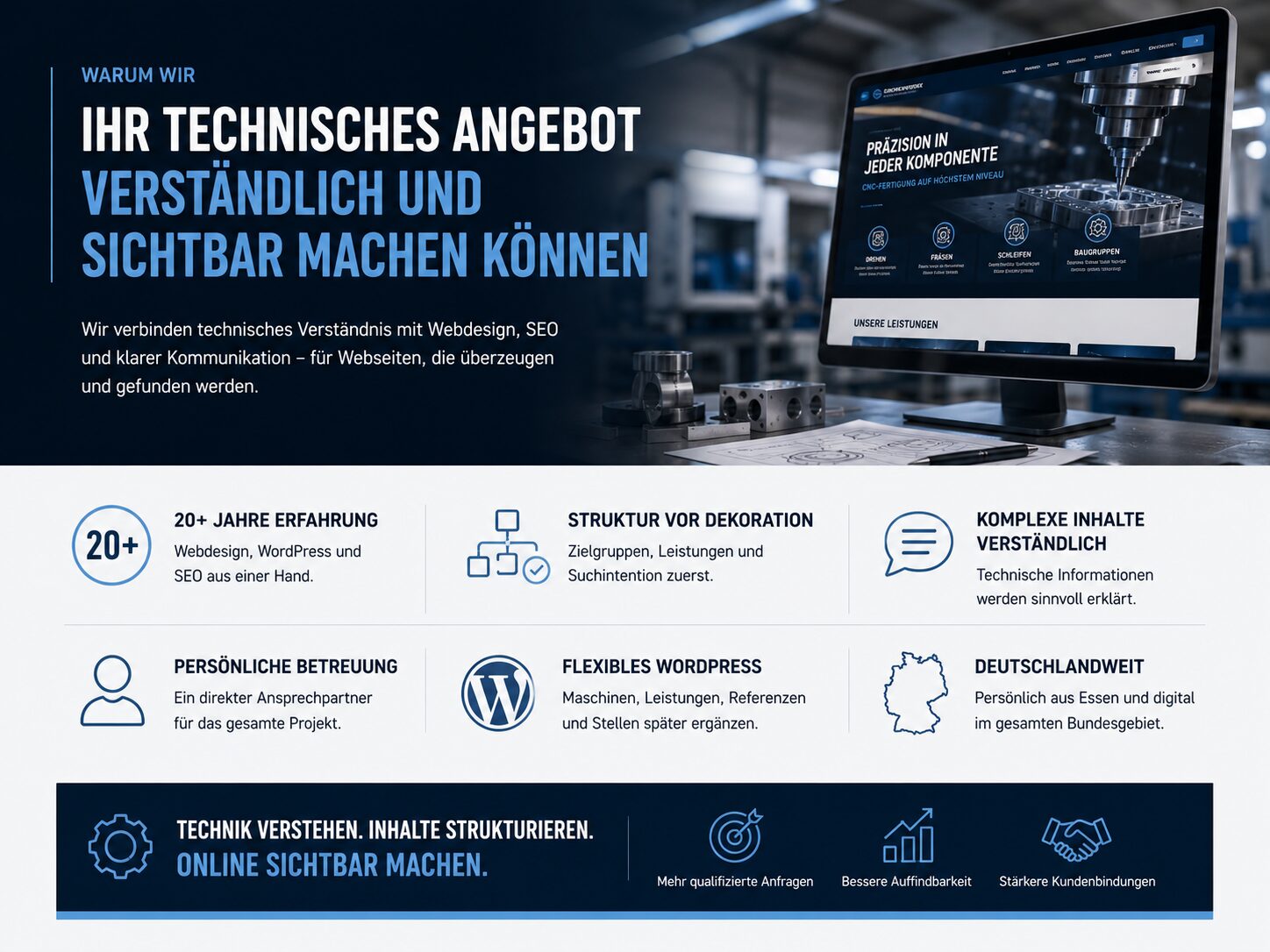Ihr technisches Angebot sichtbar machen