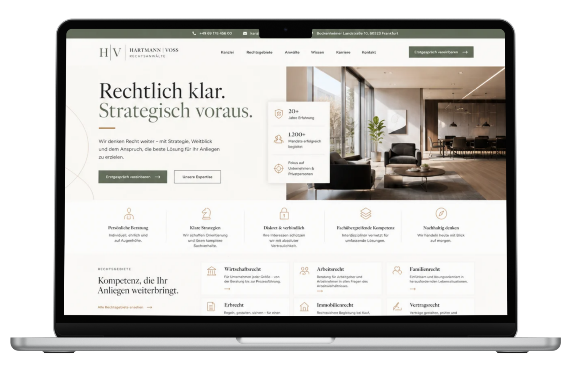 Kanzlei-Konzept 6 – Gestaltungsbeispiel für eine Kanzlei-Website
