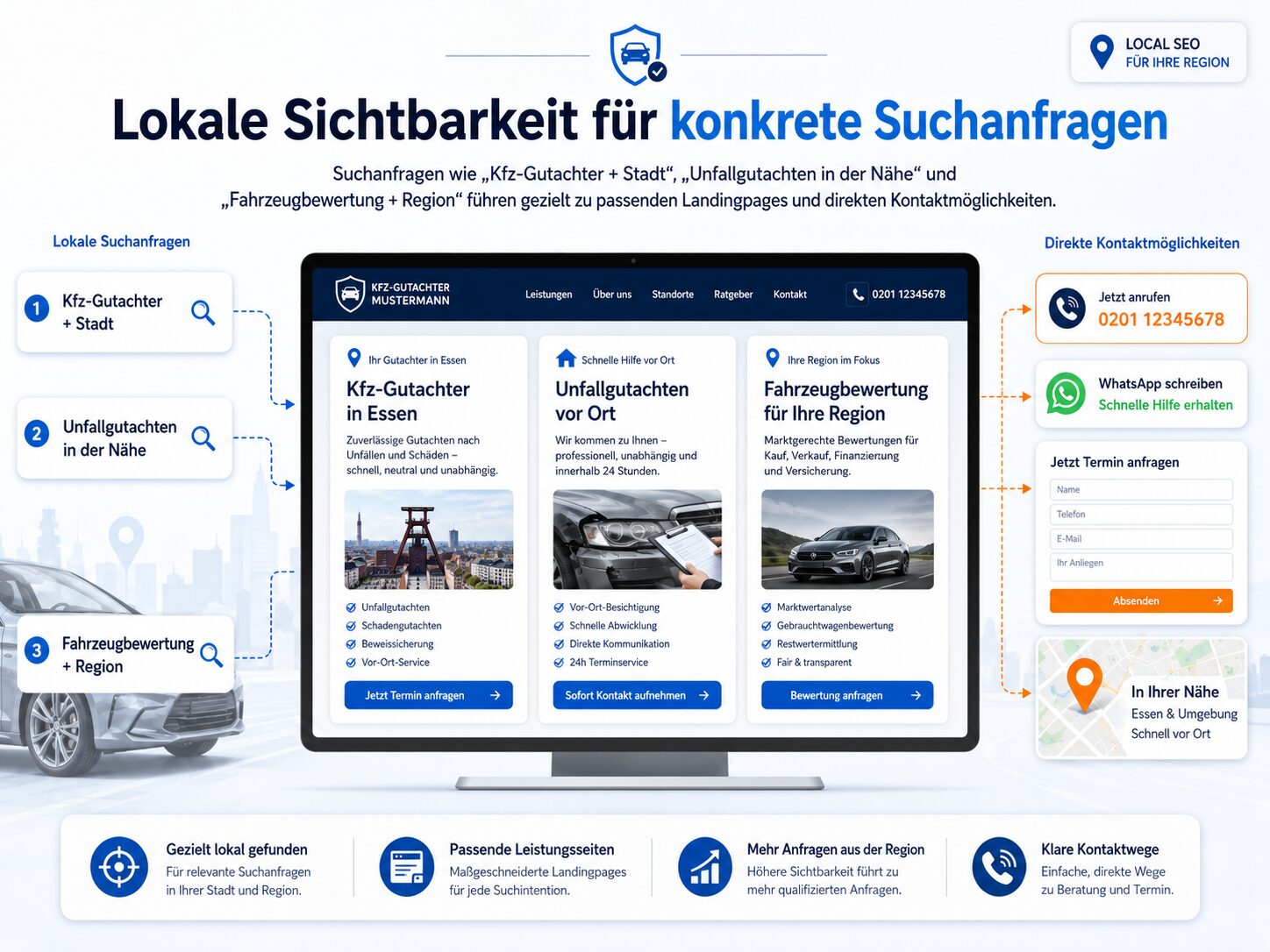 Lokale Sichtbarkeit für konkrete Suchanfragen