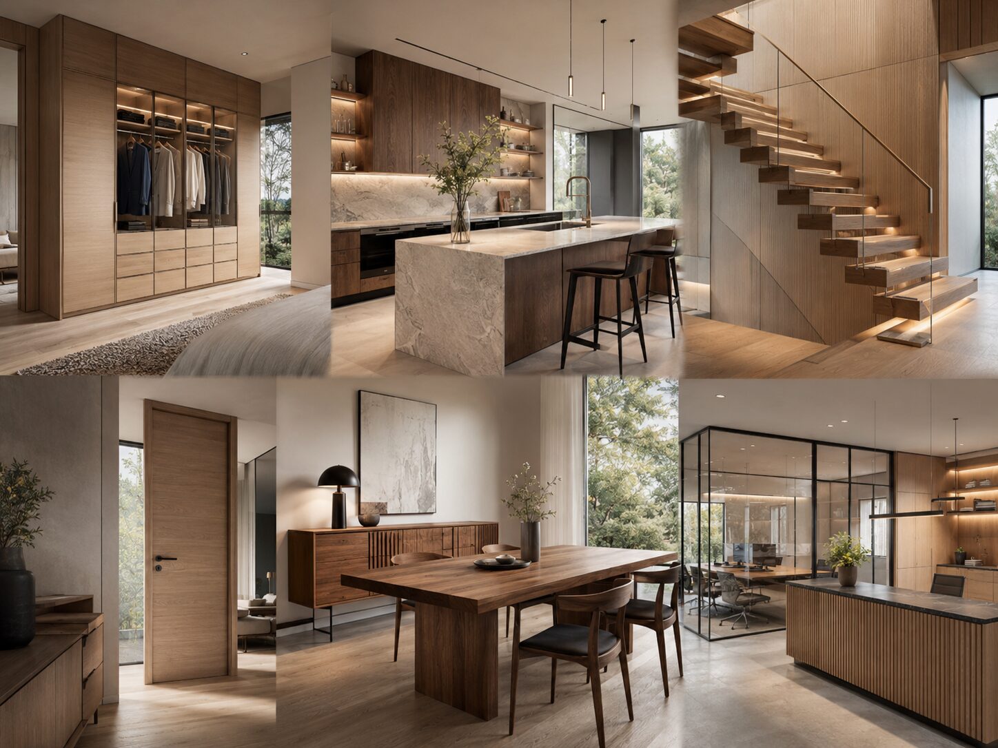Leistungsbereiche einer Schreinerei: Möbel, Küchen, Treppen, Türen und Innenausbau