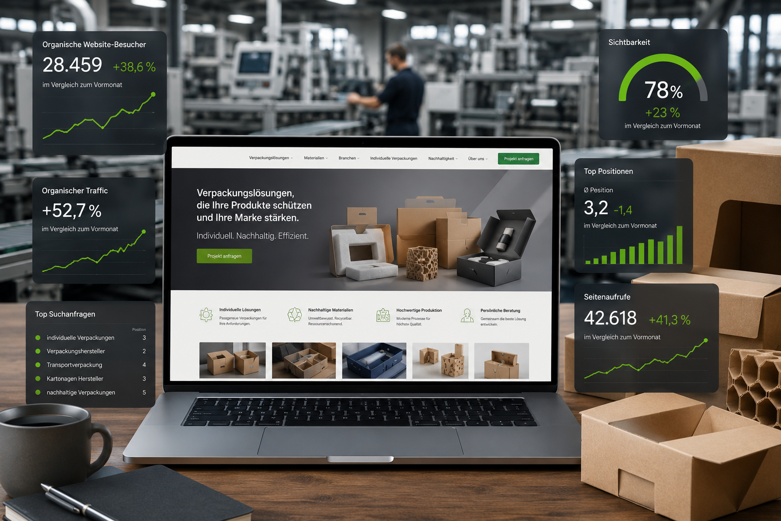 SEO und Webdesign für Verpackungsunternehmen