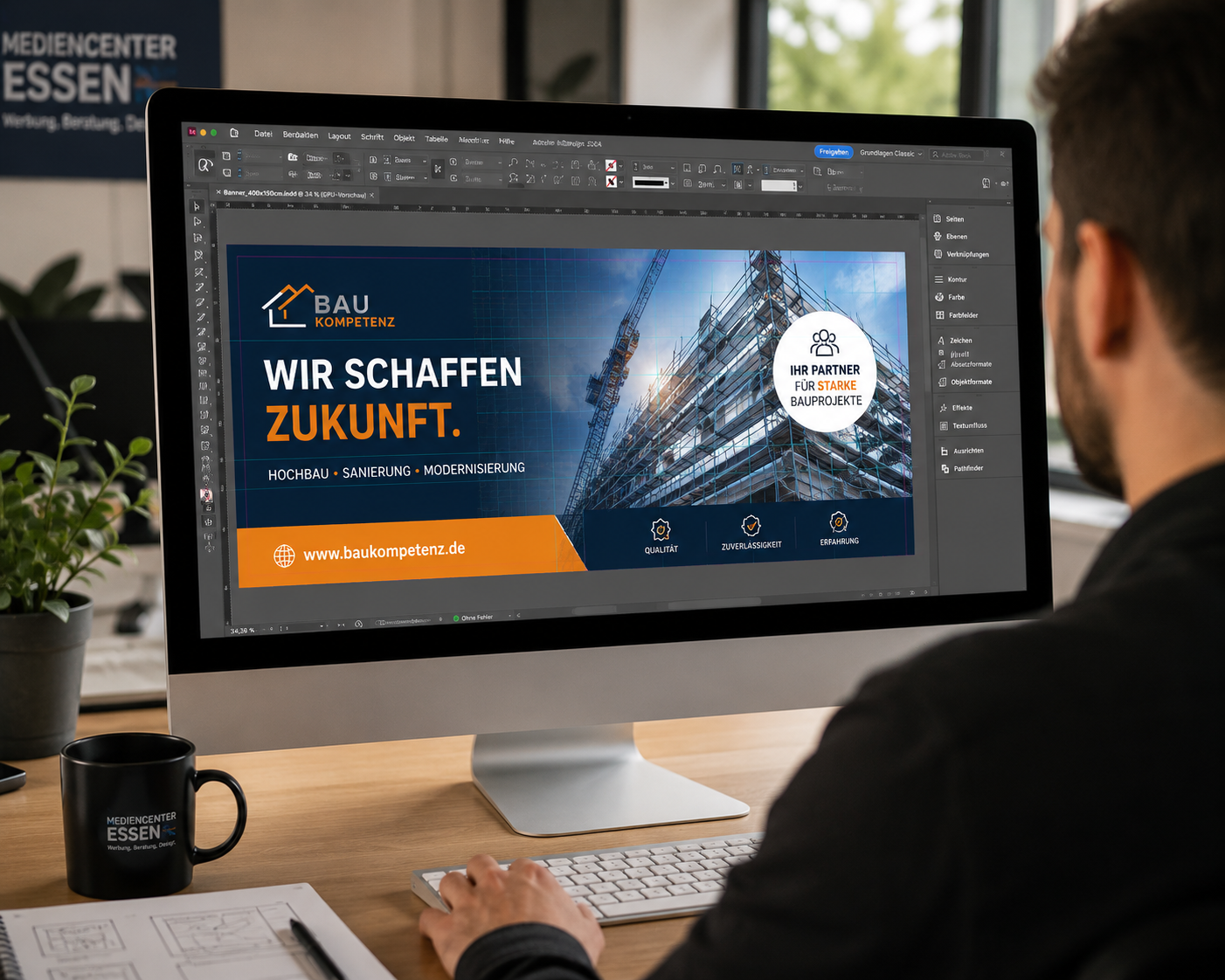 Professionelles Banner-Design am Computer erstellen