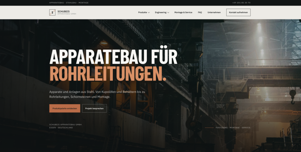 Schubeis Apparatebau GmbH: Apparatebau für Rohrleitungen, Stahlbau, Montage und Service